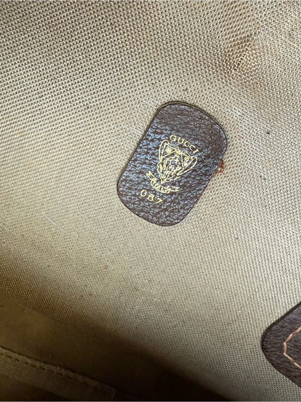 Gucci Beige and Brown GG Monogram Top-Handle Tote restoration project